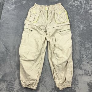 Free People Movement Morning Meadow Hike Pants Womes Sz XL Tan Cargo Covertible